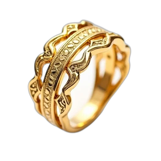 jewelry, crown, 3d render, golden, close-up, image, gold, ring transparent PNG cut-out