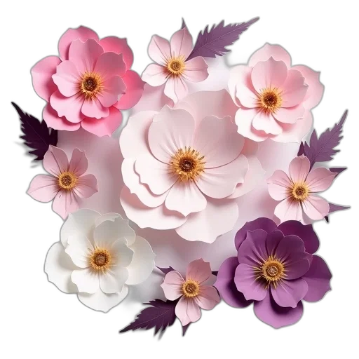 flower, crown, jewelry, photorealistic, 3d render, oil painting, watercolor, pastel transparent PNG cut-out