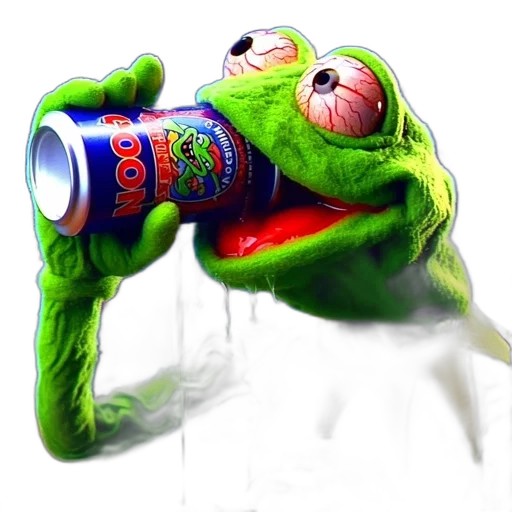 bottle, food, creature, dragon, photorealistic, concept art, 3d render, neon lights transparent PNG cut-out