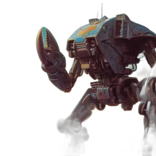 robot, weapon, creature, dragon, concept art, 3d render, photorealistic, fantasy art transparent PNG cut-out