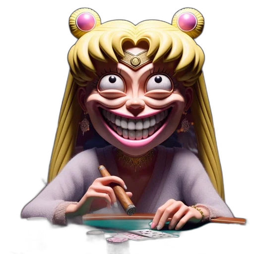 face, mask, creature, jewelry, concept art, cartoon, 3d render, anime transparent PNG cut-out
