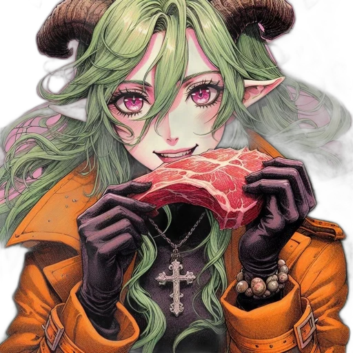 food, dragon, mask, face, fantasy art, watercolor, anime, concept art transparent PNG cut-out