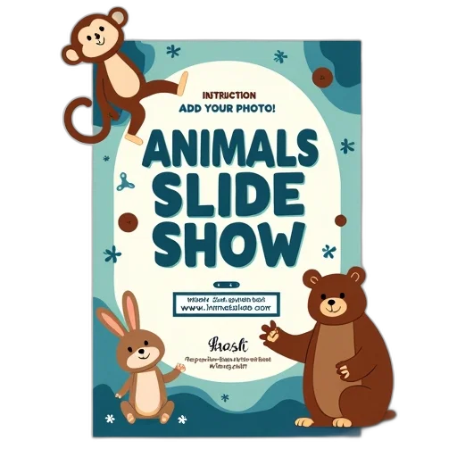 animal, second, image, promotional, poster, animals, slide, show transparent PNG cut-out