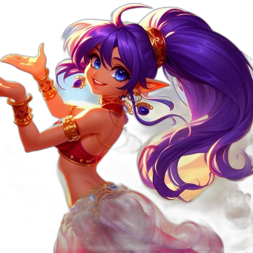 fantasy art, concept art, anime, 3d render, colorful, animated, character, golden transparent PNG cut-out
