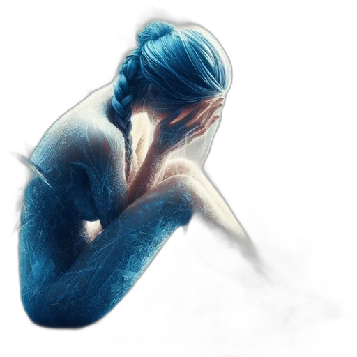 creature, dress, mask, hair, concept art, watercolor, fantasy art, photorealistic transparent PNG cut-out