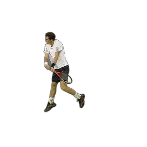 staff, 3d render, photorealistic, tennis, player, action, blue, green transparent PNG cut-out