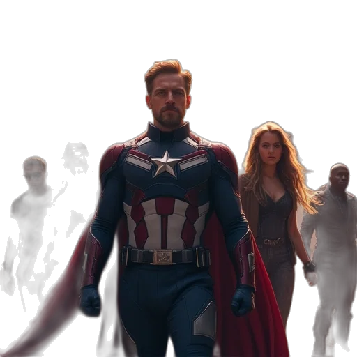 comic book art, concept art, cartoon, 3d render transparent PNG cut-out