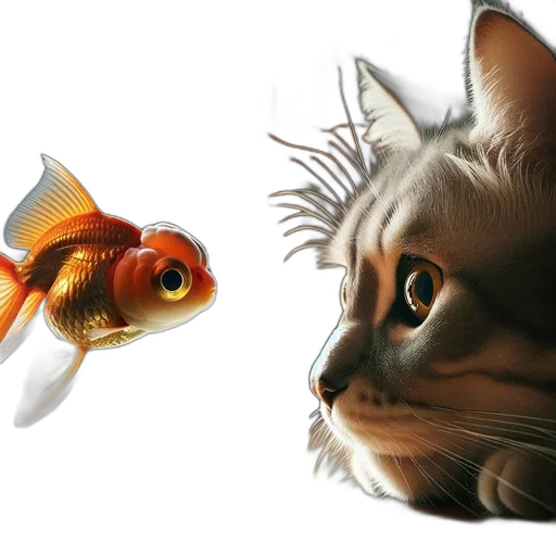 animal, photorealistic, concept art, 3d render, fantasy art, underwater, intimate, portrait transparent PNG cut-out