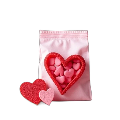 food, 3d render, valentine, day transparent PNG cut-out