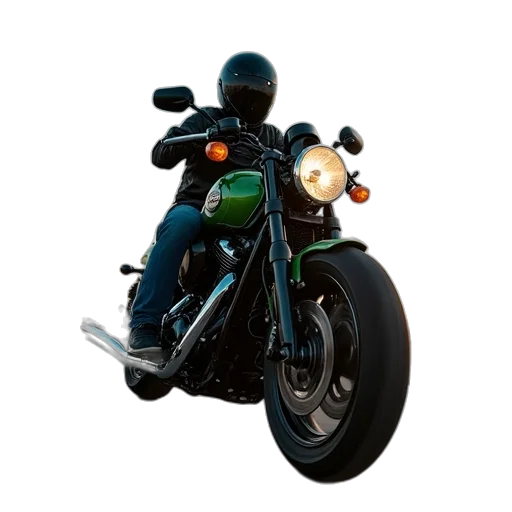 3d render, photorealistic, kawasaki, vulcan transparent PNG cut-out