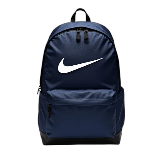 jacket, 3d render, navy, blue, backpack, white, nike, swoosh transparent PNG cut-out