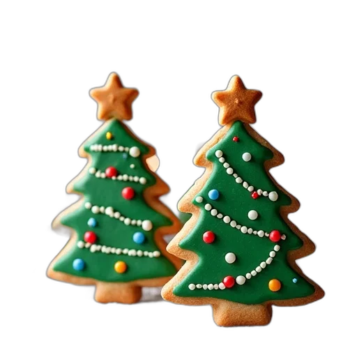 3d render, decorated, christmas, tree transparent PNG cut-out