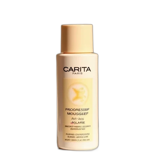 bottle, carita, paris, progressif, anti-age, solarie, cream, beige transparent PNG cut-out