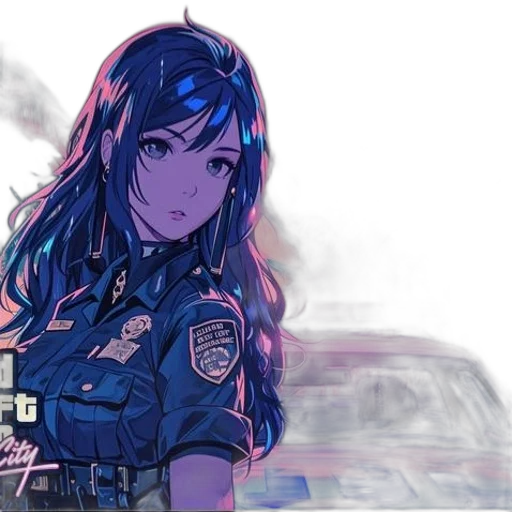 weapon, car, staff, face, anime, concept art, comic book art, cyberpunk transparent PNG cut-out