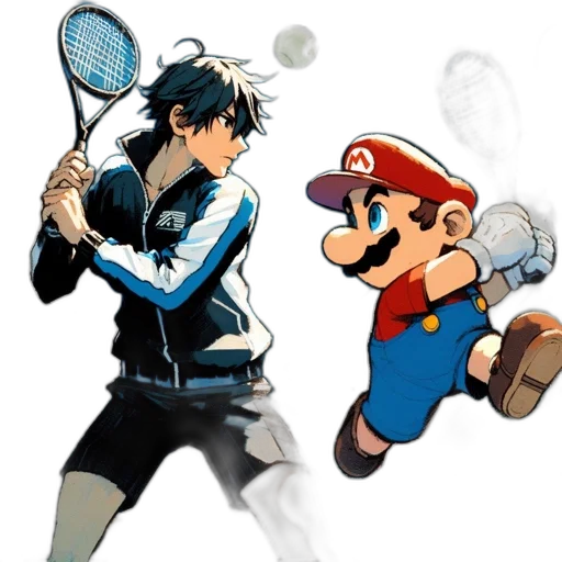 concept art, comic book art, pixel art, cartoon, two, characters, young, male transparent PNG cut-out