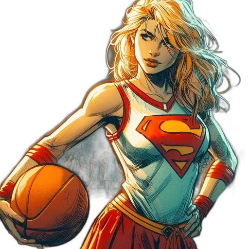 comic book art, concept art, cartoon, fantasy art, blonde-haired, female, character, wearing transparent PNG cut-out