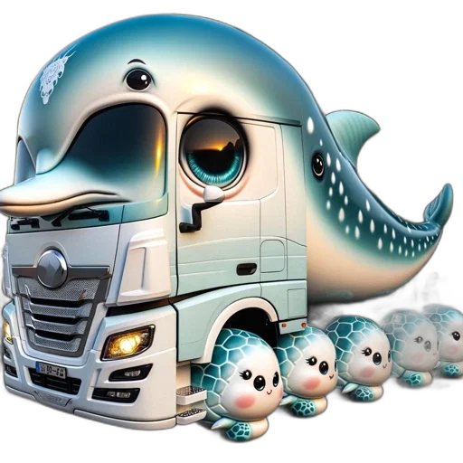robot, car, 3d render, concept art, fantasy art, photorealistic, artistic, truck transparent PNG cut-out