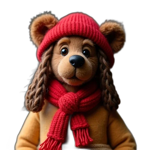 hat, animal, face, photorealistic transparent PNG cut-out