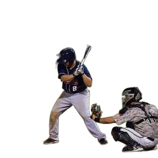 weapon, creature, animal, baseball, player, blue, uniform, number transparent PNG cut-out