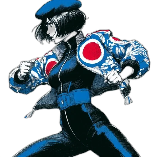 jacket, weapon, robot, staff, comic book art, concept art, anime, cartoon transparent PNG cut-out