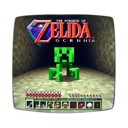 3d render, pixel art, vaporwave, concept art, green, video, game, still transparent PNG cut-out