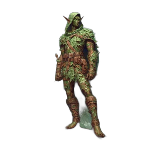 jacket, staff, creature, weapon, concept art, 3d render, fantasy art, pixel art transparent PNG cut-out