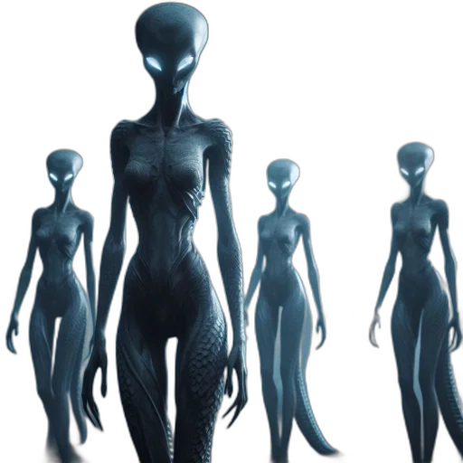 creature, robot, dress, concept art, 3d render, fantasy art, outer space, ensemble transparent PNG cut-out