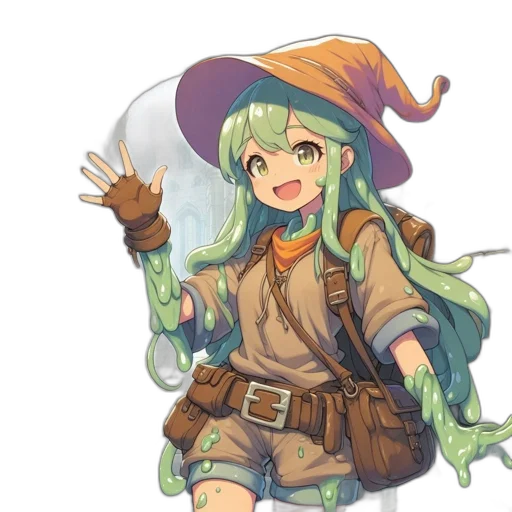 staff, weapon, hat, sword, fantasy art, concept art, pixel art, anime transparent PNG cut-out