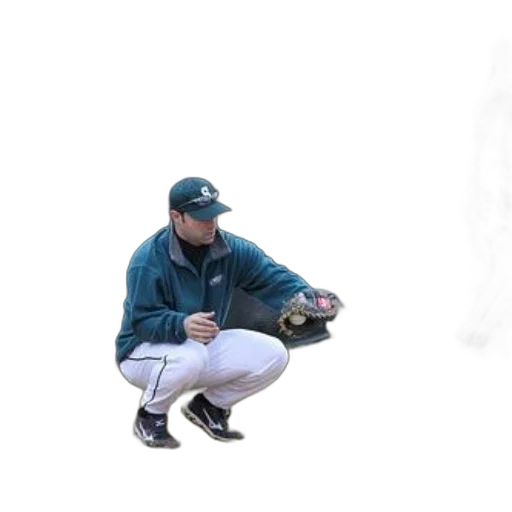 staff, creature, animal, jacket, man, green, baseball, cap transparent PNG cut-out