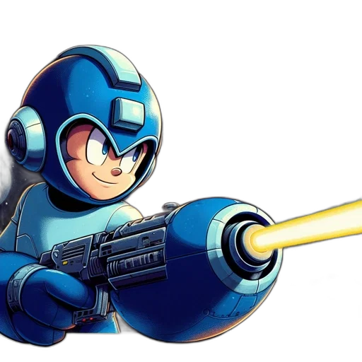 weapon, robot, staff, concept art, 3d render, comic book art, pixel art, outer space transparent PNG cut-out