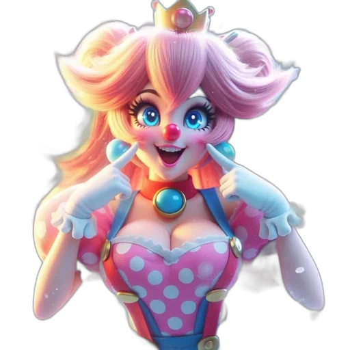 crown, dress, staff, robot, 3d render, concept art, fantasy art, cartoon transparent PNG cut-out
