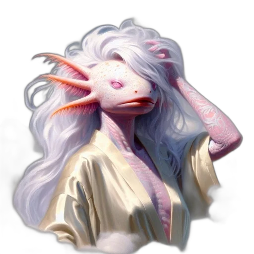 creature, dragon, mask, face, concept art, fantasy art, vaporwave, 3d render transparent PNG cut-out