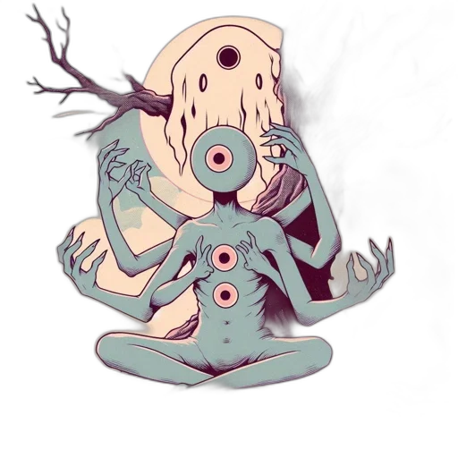 creature, mask, robot, concept art, fantasy art, pixel art, 3d render, underwater transparent PNG cut-out