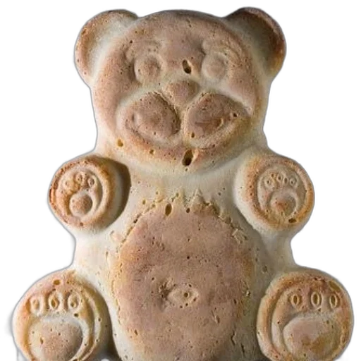 food, mask, face, staff, freshly, baked, bear-shaped, cake transparent PNG cut-out