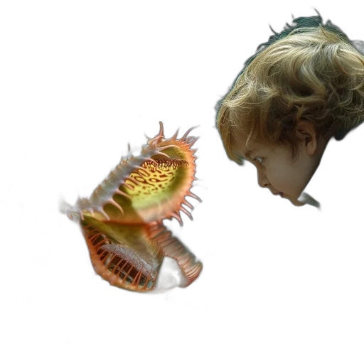 hair, crown, creature, mask, photorealistic, concept art, 3d render, underwater transparent PNG cut-out