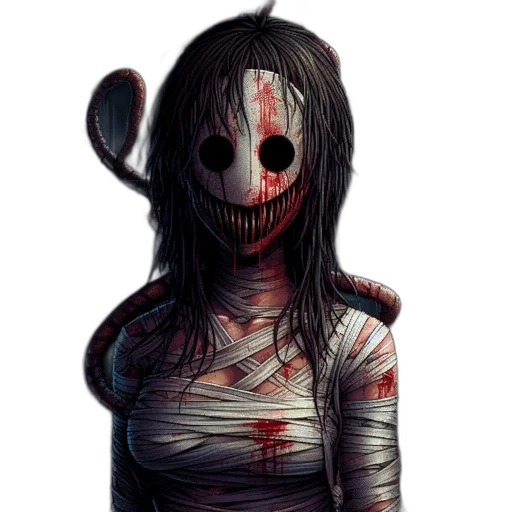mask, creature, face, animal, concept art, pixel art, comic book art, 3d render transparent PNG cut-out
