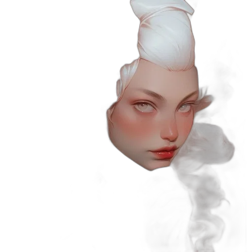 face, mask, crown, hat, concept art, fantasy art, photorealistic, 3d render transparent PNG cut-out