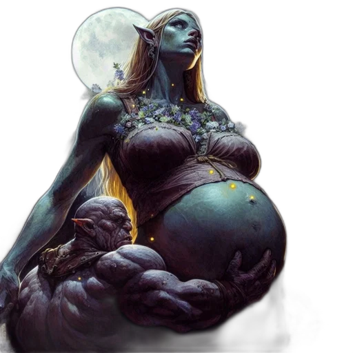 creature, dress, concept art, fantasy art, comic book art, photorealistic, outer space, underwater transparent PNG cut-out
