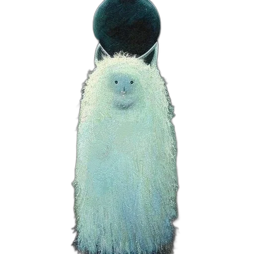 animal, creature, staff, hair, watercolor, concept art, 3d render, photorealistic transparent PNG cut-out