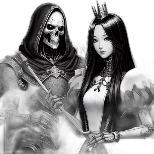 mask, fantasy art, concept art, comic book art, photorealistic, monochrome, dark, two transparent PNG cut-out