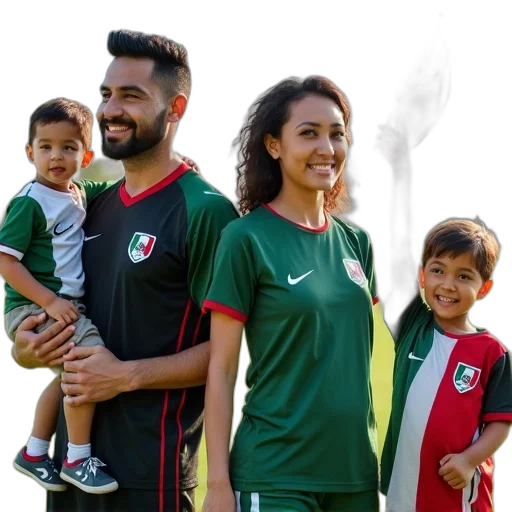 collage, three, images, featuring, man, woman, child, left transparent PNG cut-out