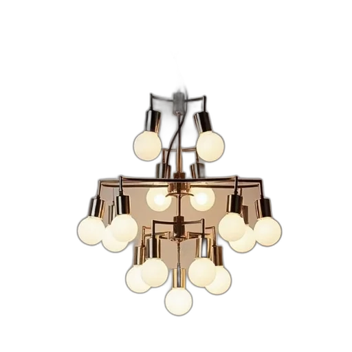 jewelry, furniture, 3d render, earth tones, modern, chandelier, sleek, metallic transparent PNG cut-out