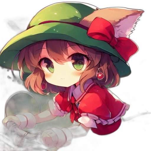 hat, staff, dragon, creature, fantasy art, pixel art, anime, watercolor transparent PNG cut-out