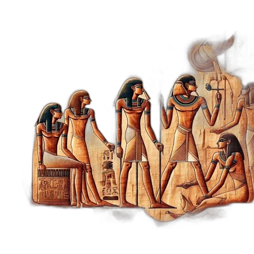 jewelry, concept art, fantasy art, fire, night, ancient, egyptian, scene transparent PNG cut-out