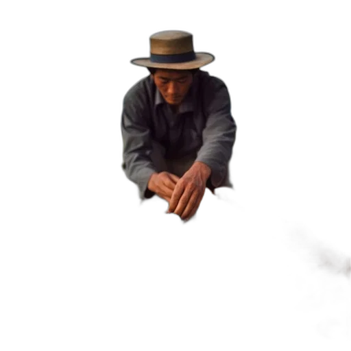 hat, staff, weapon, animal, concept art, photorealistic, pixel art, oil painting transparent PNG cut-out