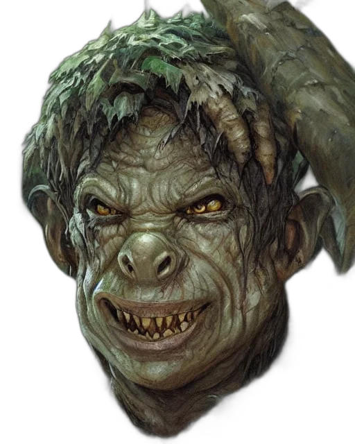 face, creature, mask, staff transparent PNG cut-out