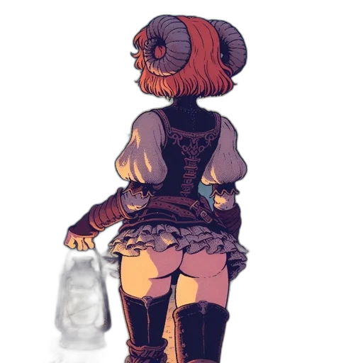 dress, robot, staff, bottle, concept art, pixel art, watercolor, fantasy art transparent PNG cut-out