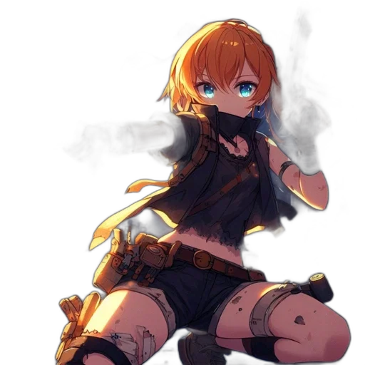 weapon, staff, sword, dress, anime, concept art, pixel art, fantasy art transparent PNG cut-out