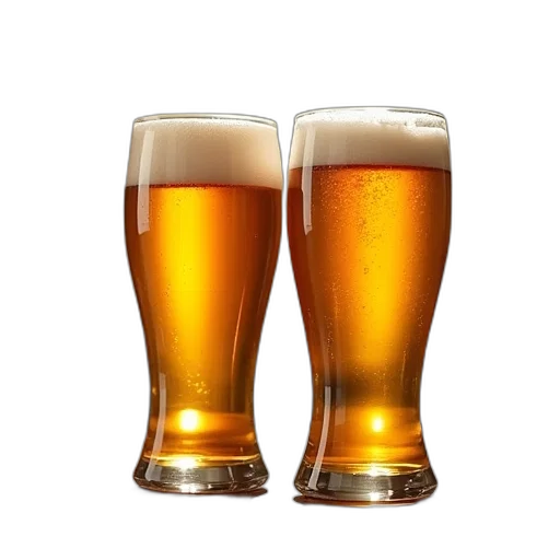 food, photorealistic, two, glasses transparent PNG cut-out