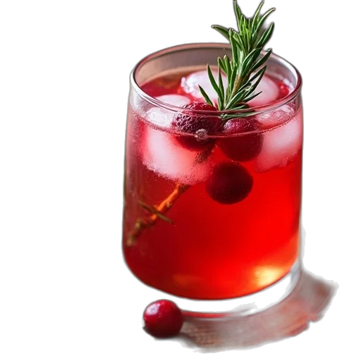 food, photorealistic, 3d render, cranberry, cid, cider, fresh, rosemary transparent PNG cut-out